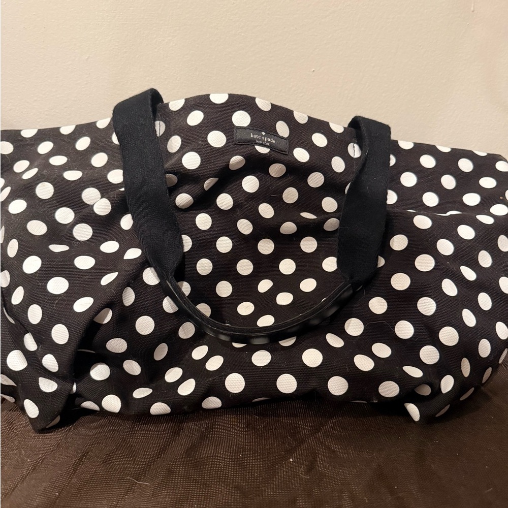 kate spade Black & White Polka Dot Tote